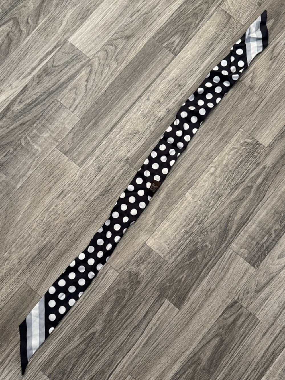 Coach polka dot silk skinny scarf bundle of 2 - Picture 5 of 8